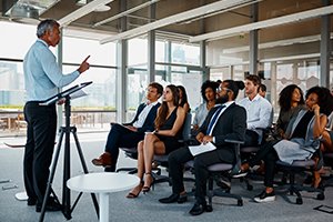 Live CE class presented at a brokerage